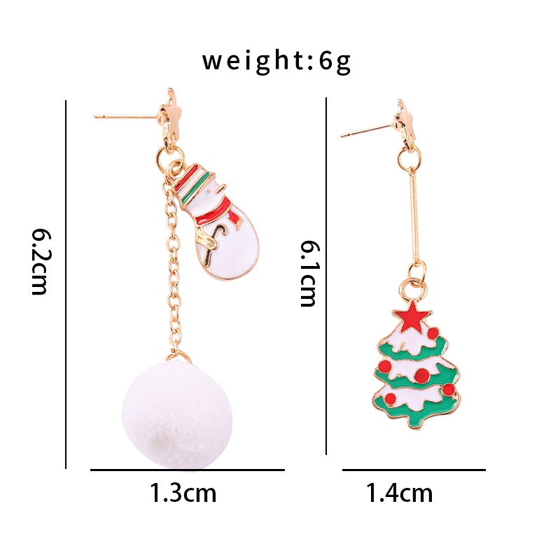 Bông tai dáng dài hình cây thông đính đá phối tua rua thời trang cho nữ