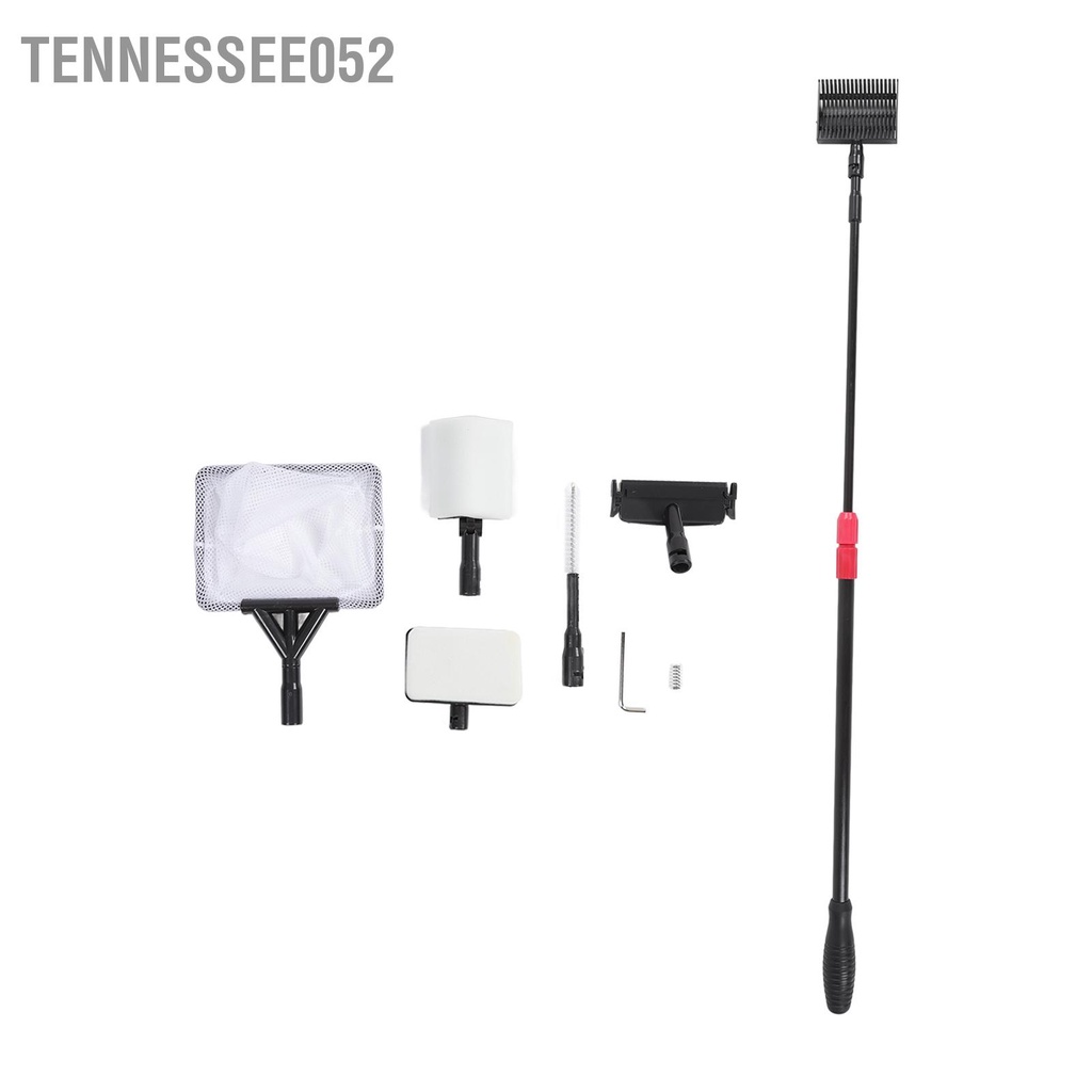 Tennessee052 Bộ vệ sinh bể cá 6 trong 1 làm sạch bền có thể thay thế được với tay cầm kính thiên văn