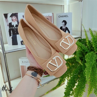 Giày búp bê nữ mũi vuông da cao cấp size 35-39