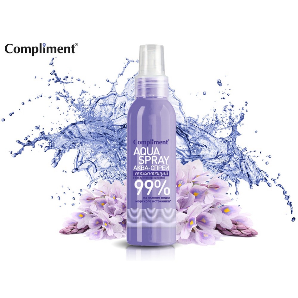 Xịt khoáng Compliment Aqua Spray 99% 200ml