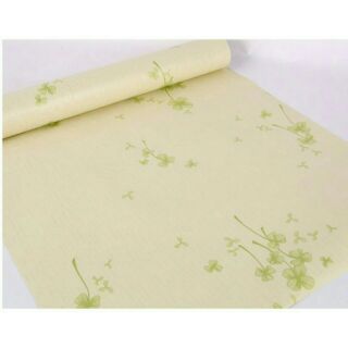 5m giấy dán tường cỏ 3 lá xanh