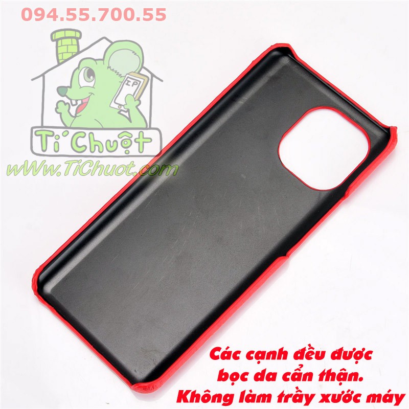 [Cao Cấp] Ốp Lưng Xiaomi Mi 11 Vân Da Cá Sấu