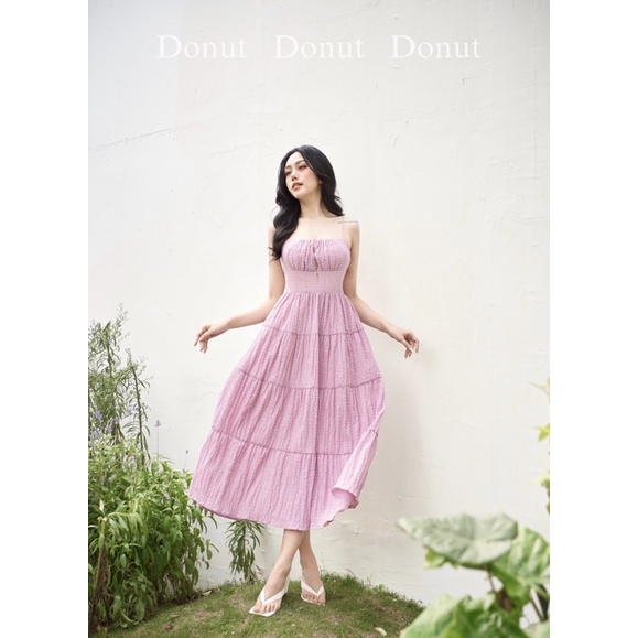 Váy 2 dây xốp tiểu thư