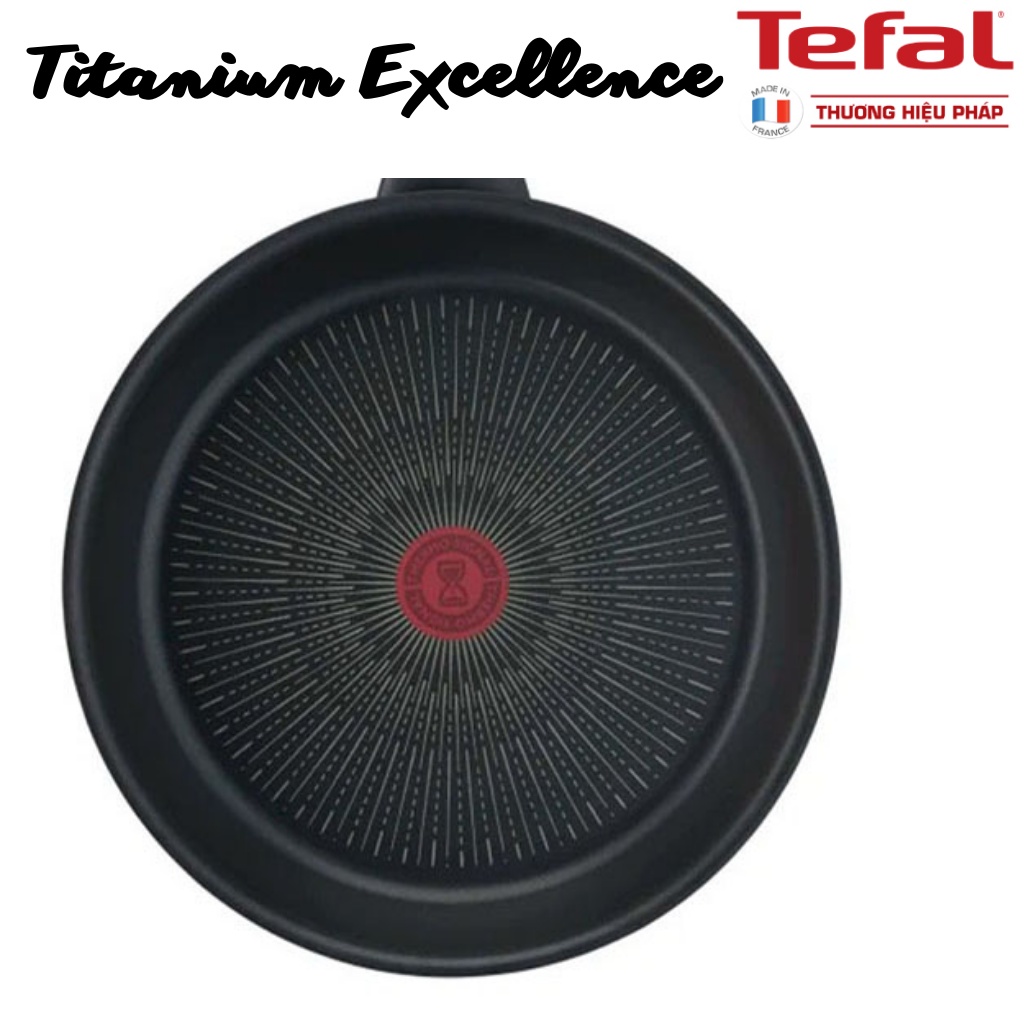 Chảo chống dính Tefal Titanium vân đá - Dập đáy Made in France