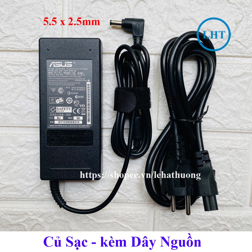 [SẠC ZIN] Sạc Laptop Asus 19V – 4.74A – 90W (Hàng Chất Lượng Cao)