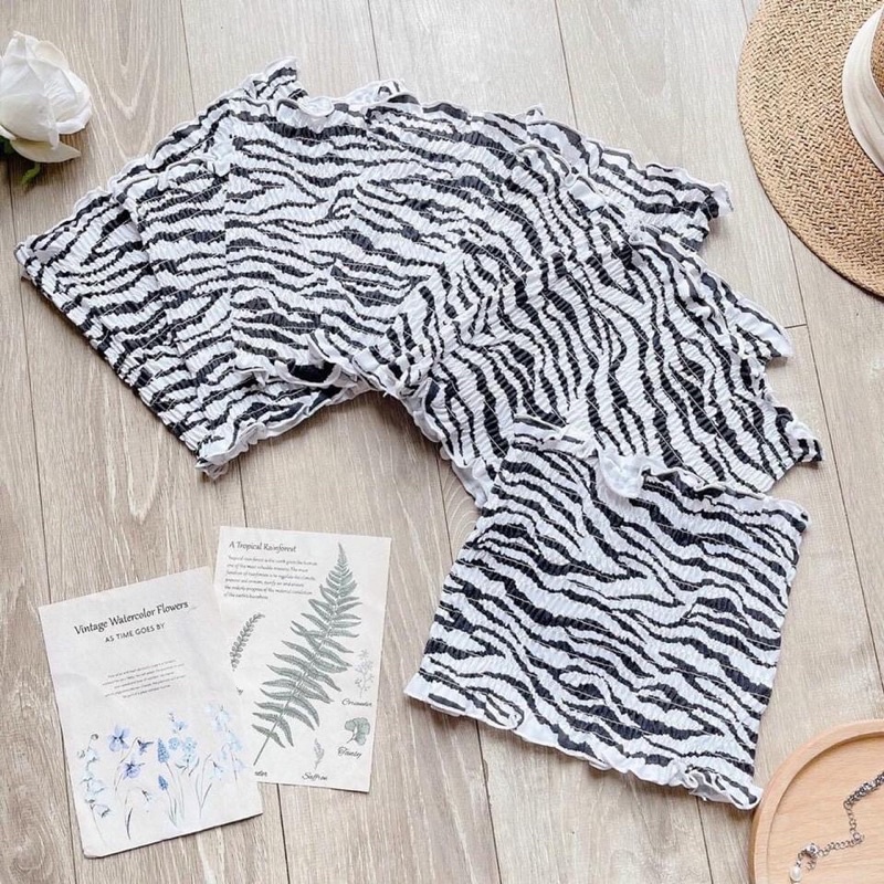 [🌸HOT🌸] Áo ỐNG BO NHÚNG ngựa vằn , bò sữa ( kèm ẢNH THẬT )