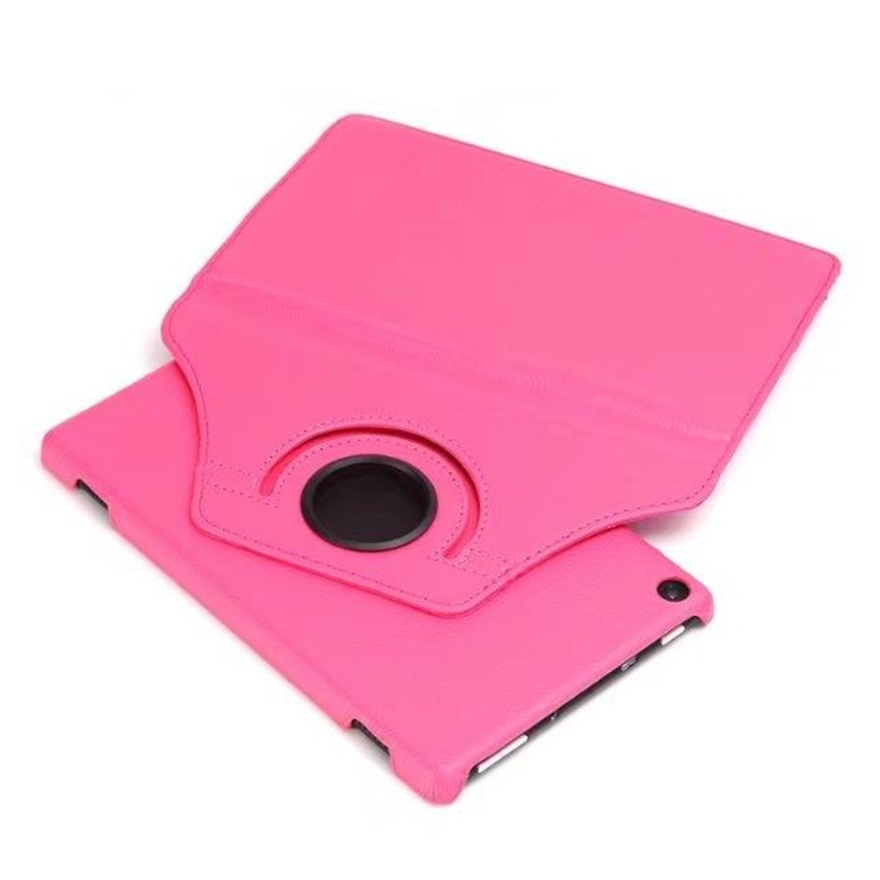 For Amazon Kindle Fire HD 8 2016/2017+Stylus Pen 360 Degree Rotate Stand Leather Tablet Case Cover