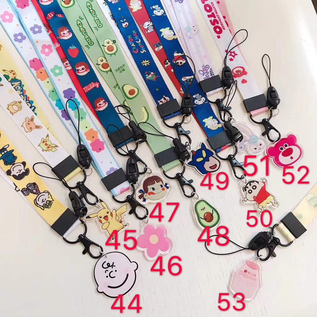 japan  cartoon charm strap string Dây đeo điện thoại in hoạt hình dễ thương gắn móc khóa tiện lợi