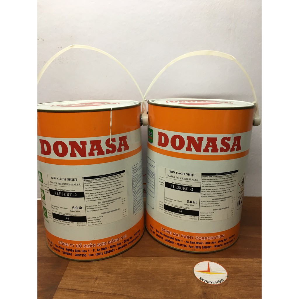 Sơn chống nóng mái tole Donasa Flesure -2 Donasa Flesure-2 (5L/Lon)