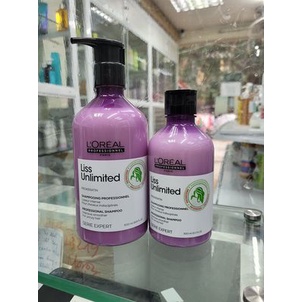 Dầu gội giúp tóc suôn mềm, giảm xơ rối L'Oreal Expert Liss Unlimited 500ml, 300ml