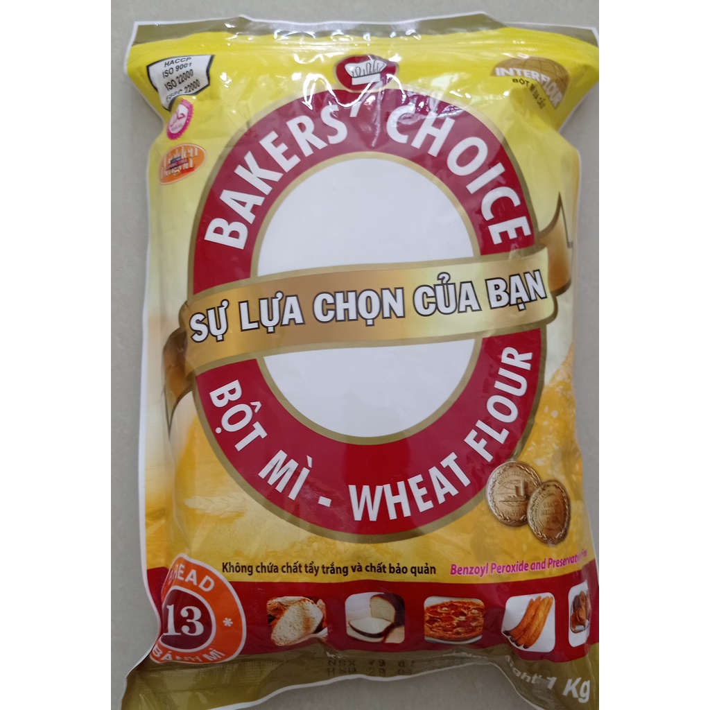 Bột mì Baker Choice số 13 Bột mì làm bánh mì/bánh sanwich/bánh pizza