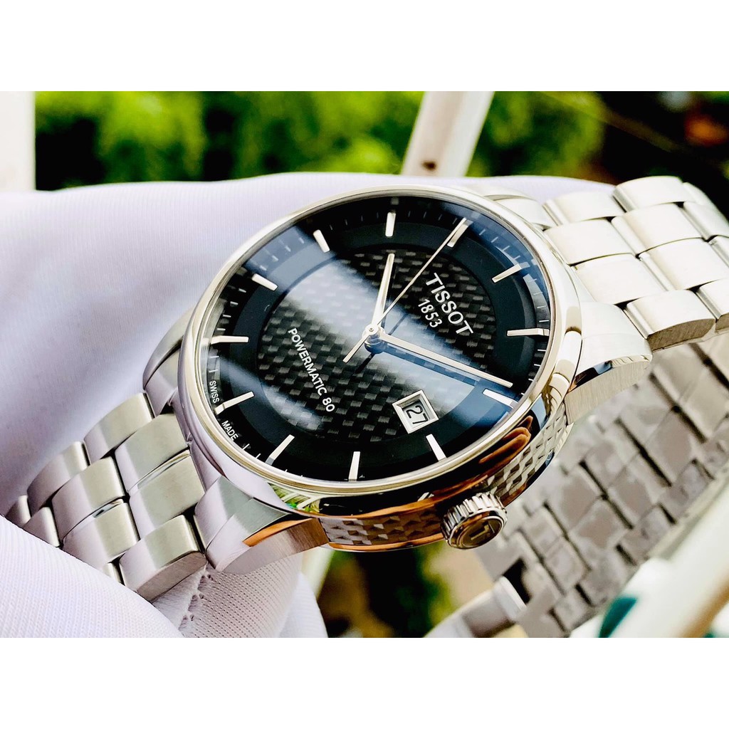 Đồng hồ nam chính hãng Tissot Luxury Powermatic 80 Black T086.407.11.201.02 - máy cơ tự động - kính Sapphire