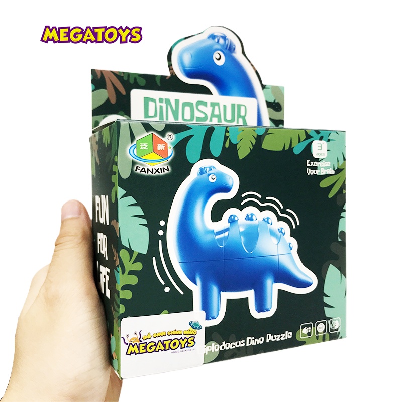 Rubik Biến Thể Hình Khủng Long Dinosaur Rồng Cổ Dài - Hack Não Fx8820