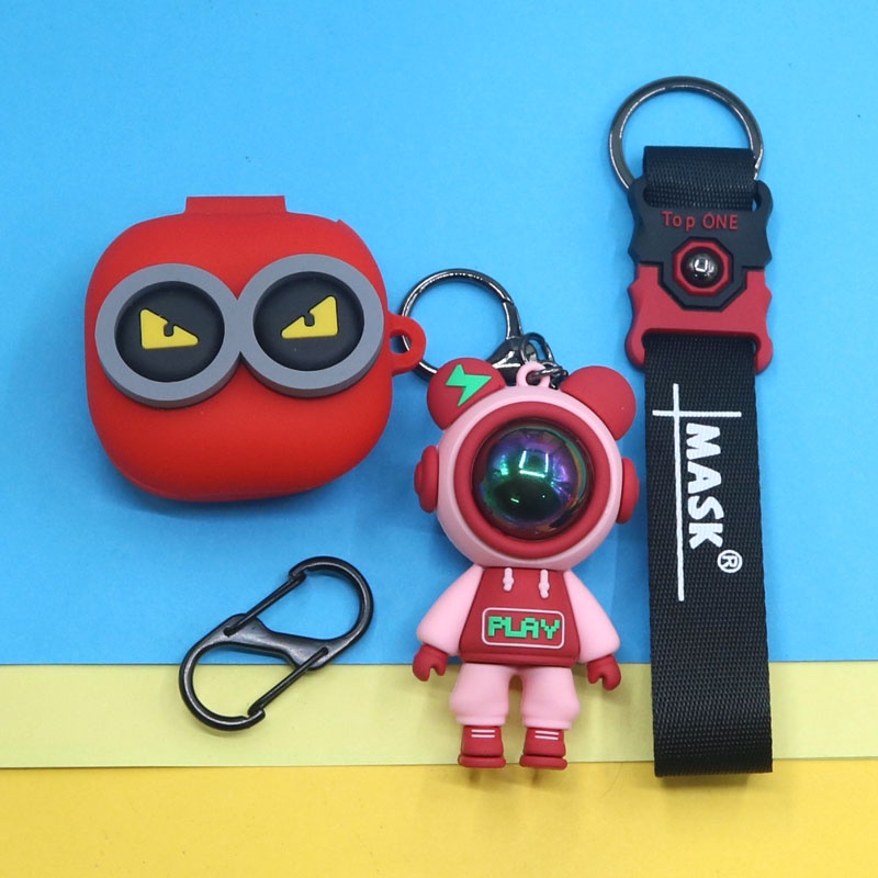 Vỏ Bảo Vệ Hộp Sạc Tai Nghe Samsung Galaxy Buds 2 Live Pro Bằng Silicon Mềm Hình Gấu Tia Chớp