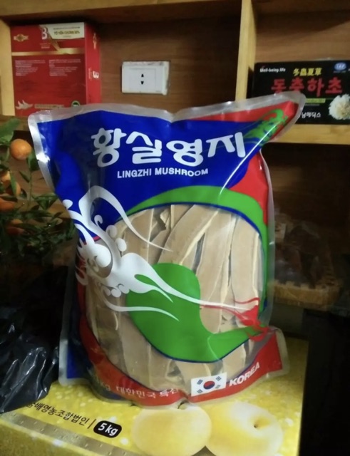 [Mã GROSALE2703 giảm 8% đơn 250K] [HÀNG MỚI] Nấm Linh Chi Thái Lát Hàn Quốc, Túi Xanh 1kg | BigBuy360 - bigbuy360.vn
