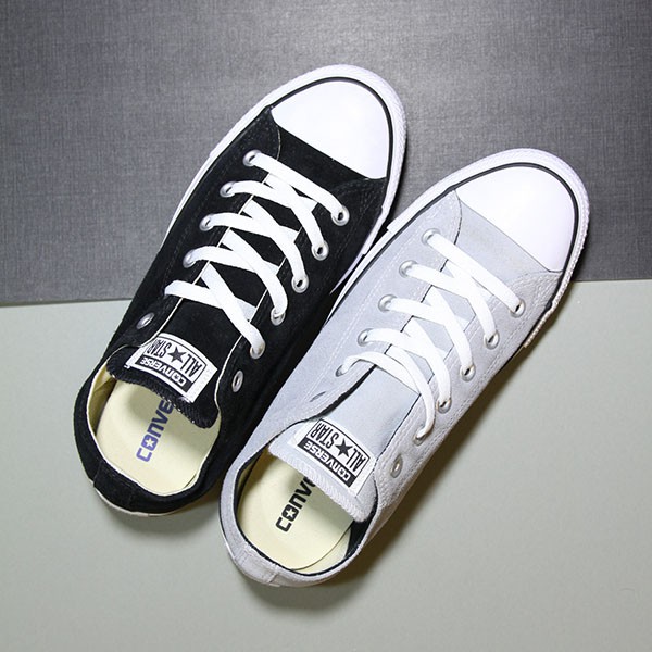 Giày Converse classic thấp cổ da lộn xám CTDG05