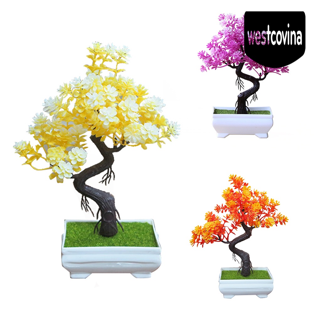 [Hot]☀ Chậu Cây Bonsai Giả Trang Trí Bàn Làm Việc