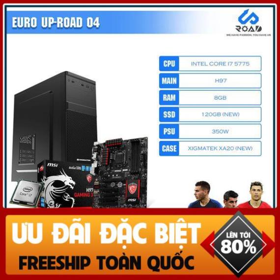 [QUÀ TẶNG LINH ĐÌNH - EURO CHẠM ĐỈNH] Bộ PC Gaming I7 5775 H97 Ram 8GB SSD 120 Nguồn 350W Vỏ Xigmatek XA20 New  URTech | WebRaoVat - webraovat.net.vn