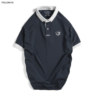 Áo Polo nam cổ bẻ phối ASTRO vải cá sấu Cotton xuất xịn,chuẩn form, sang trọng - thanh lịch - POLOMAN