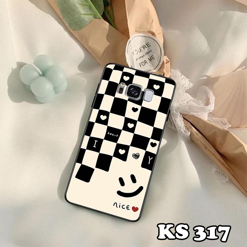 Ốp lưng Samsung S8 - S8 Plus - S9 - S9 Plus - Ốp Samsung in hình họa tiết caro - Chất liệu TPU