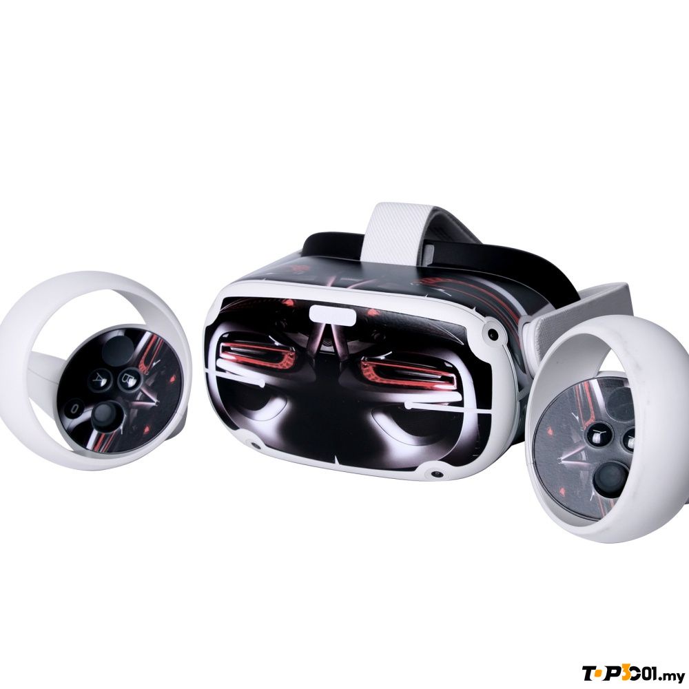 1 bộ sticker pvc da hoạt hình dán kính thực tế ảo Oculus Quest 2 VR
