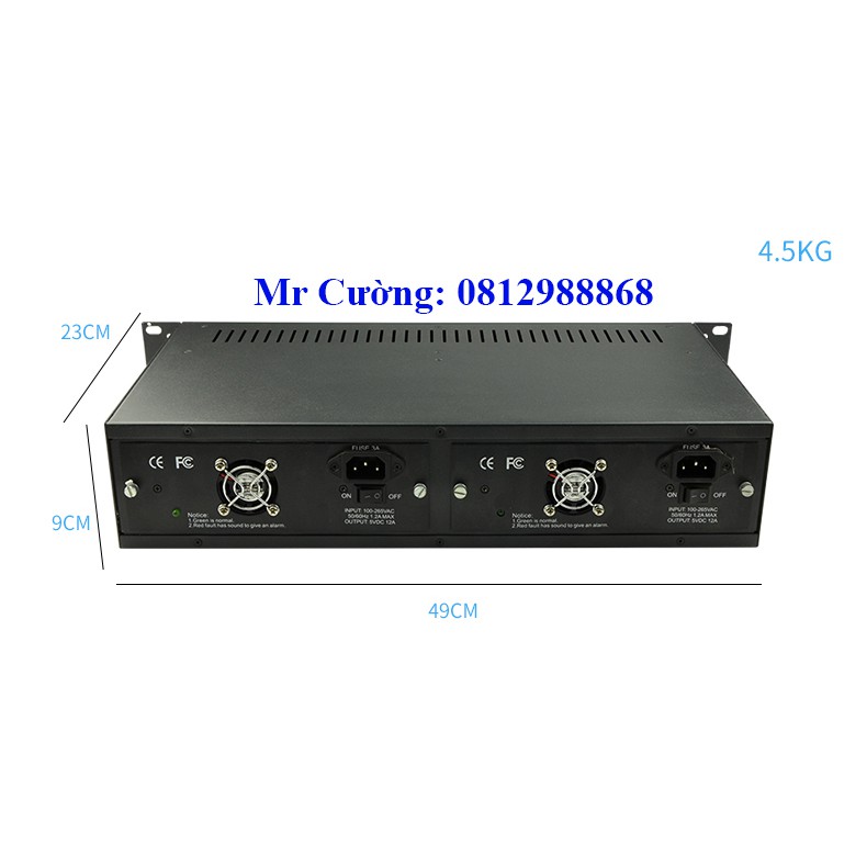 Bộ nguồn tập trung 14 converter quang