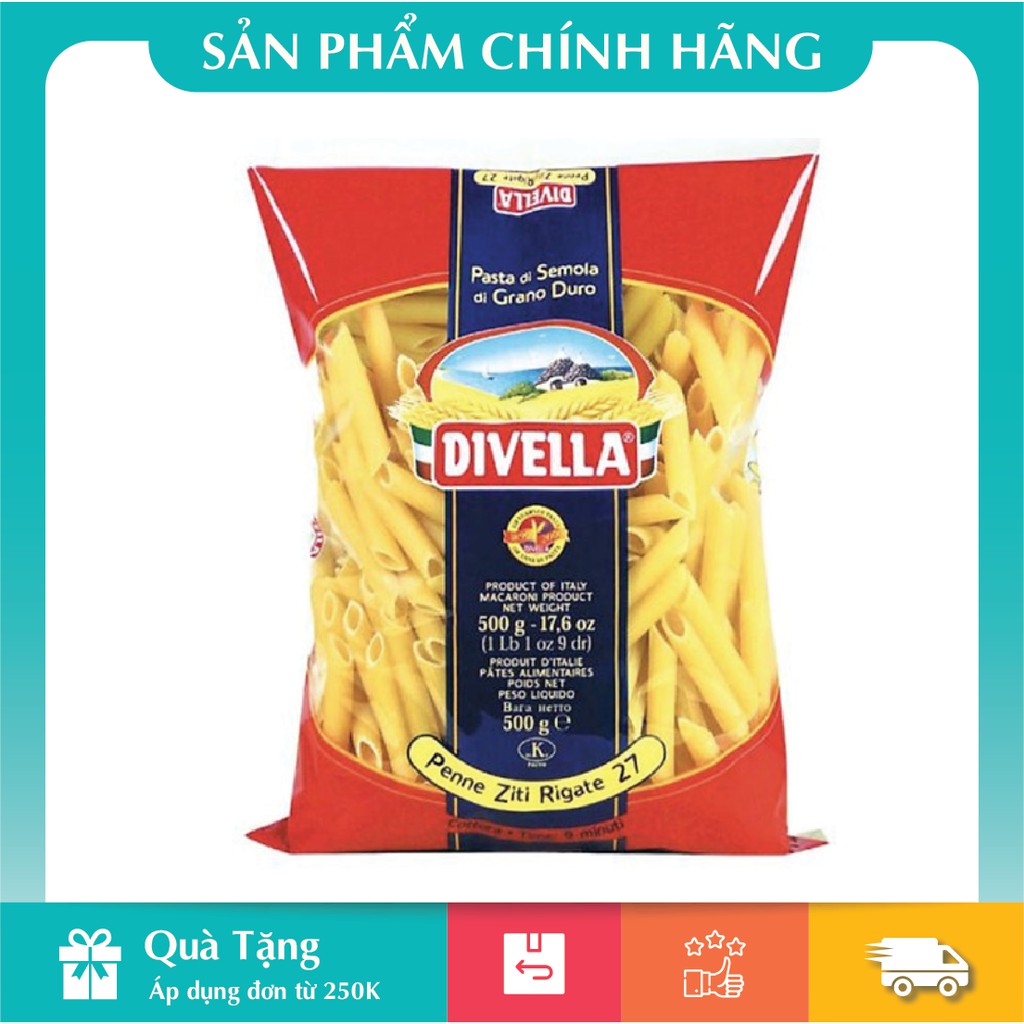 [Hàng Chính Hãng] Nui Divella Penne Số 27 (500g)