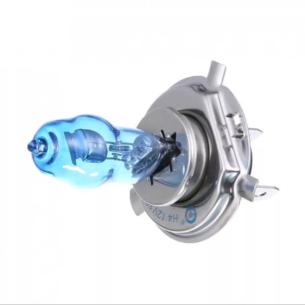 Hộp 2 bóng đèn pha Xenon ô tô siêu sáng H4 100W HOD 6000K dành cho xe hơi sáng trắng mẫu mới