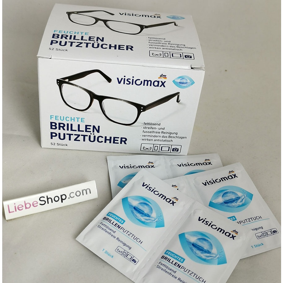 Giấy lau kính Visiomax hộp 52 tờ