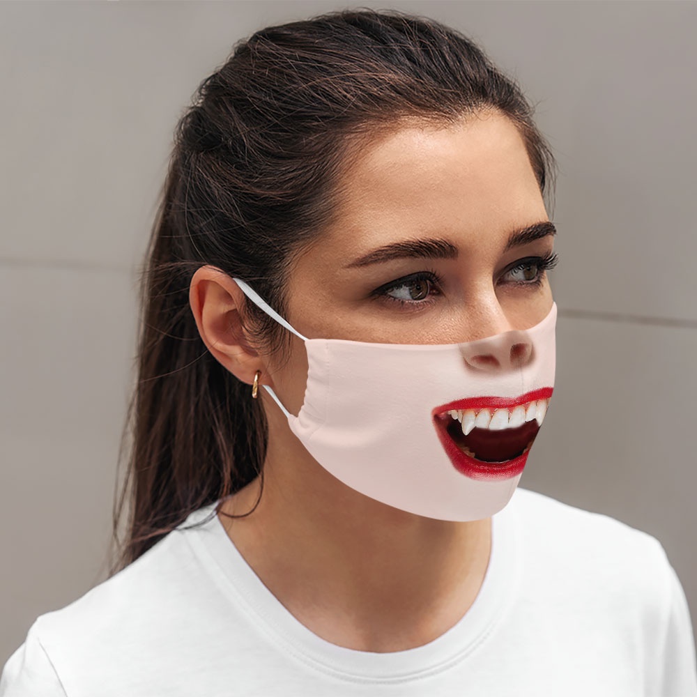 khẩu trang vải việt nam Mặt Người_1590 CARTWELL vải poly cotton 100%, ngăn bụi, kháng khuẩn, 2021 bảo vệ toàn diện