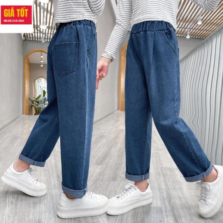 Quần jean ống rộng cho bé gái 3 - 12 tuổi☑️ Quần áo bé 10 tuổi hà nội☑️ Thời trang bé gái mập 35kg, 40kg, 45kg