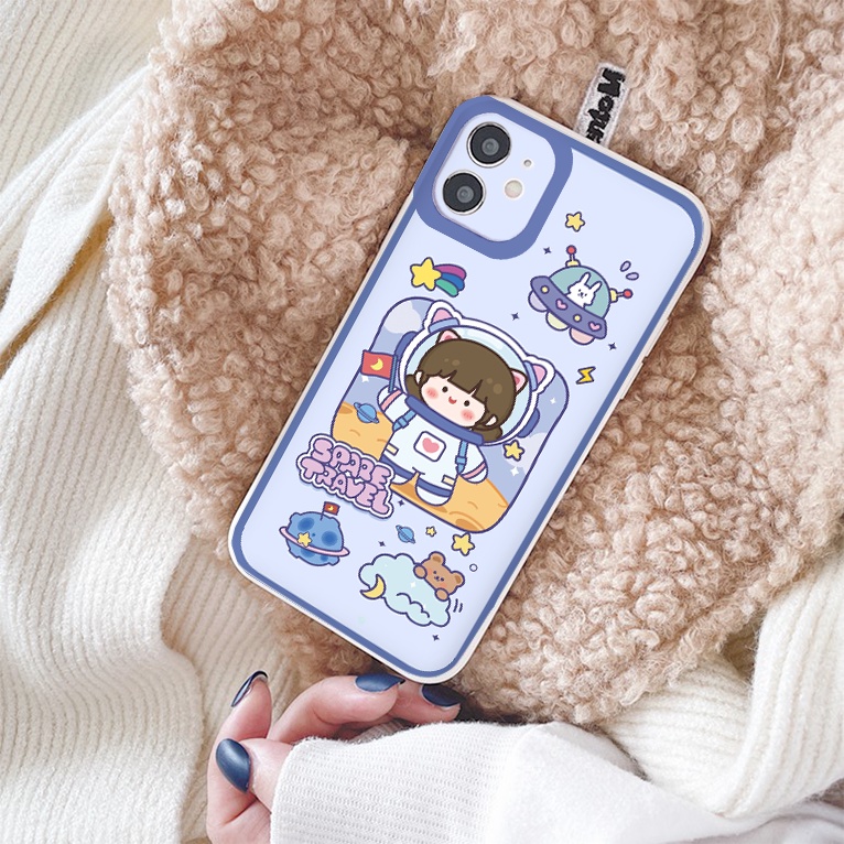 ỐP LƯNG IPHONE bé gái phi hành gia  cute ốp iphone 12 pro/13pro/13promax/7/7+/8/8+/X/XS/XSM/11/11PMROMAX tr1058