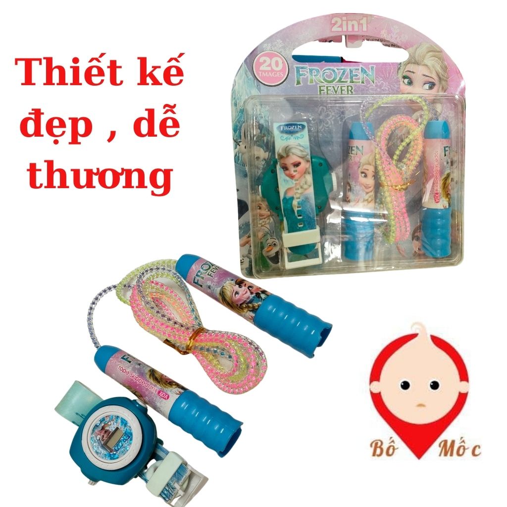 Dây Nhảy Phát Quang Nhiều Màu Sắc Kèm Đồng Hồ Cho Bé Shop Bố Mốc