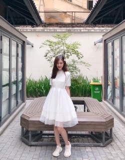 Váy trắng công chúa tiệc 😍😍