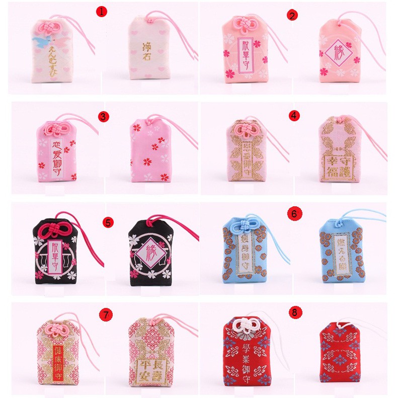 (20 mẫu) Túi Phước May Mắn Omamori Bọc Vỏ Silicon thích hợp mang đi học đi chơi