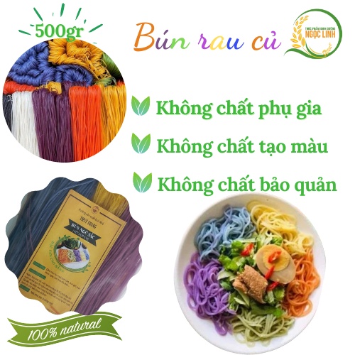 Bún ngũ sắc rau củ mix vị giảm cân Đặc sản Cao Bằng gói 1kg | BigBuy360 - bigbuy360.vn