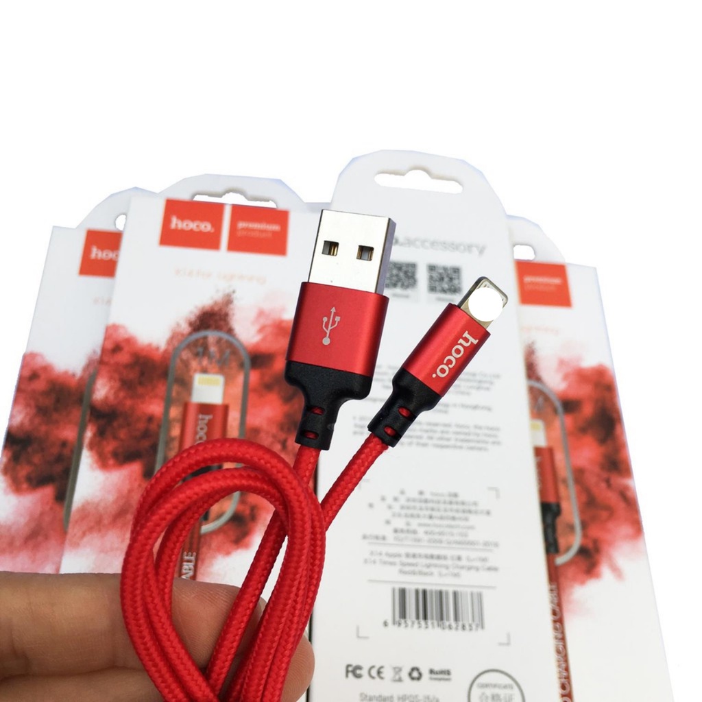 Cáp Sạc Hoco X14 Dây Dù Chống Gãy Gập Siêu Bền