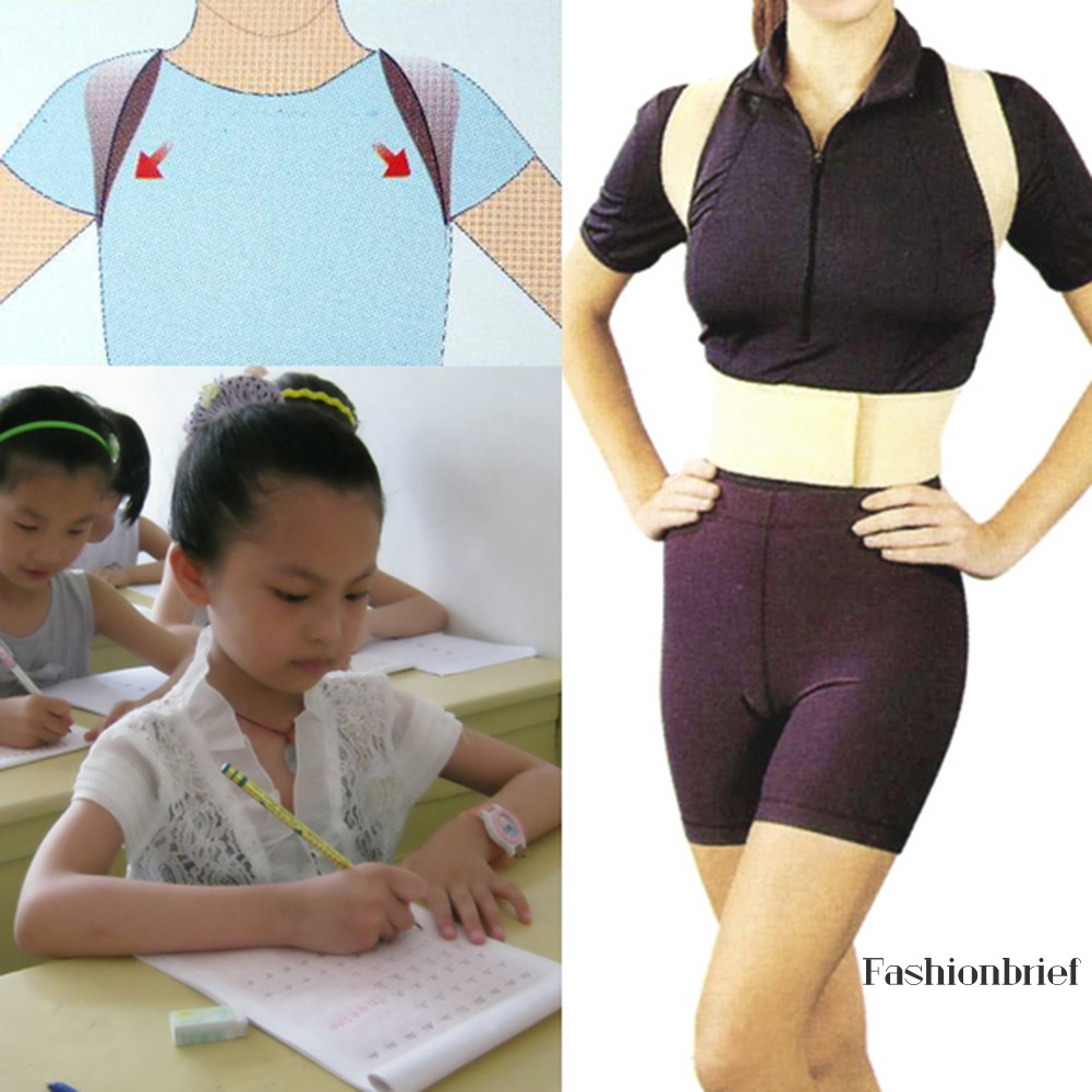 [Hàng mới về] Đai đeo lưng điều chỉnh tư thế màu be/nâu/đen gửi ngẫu nhiên