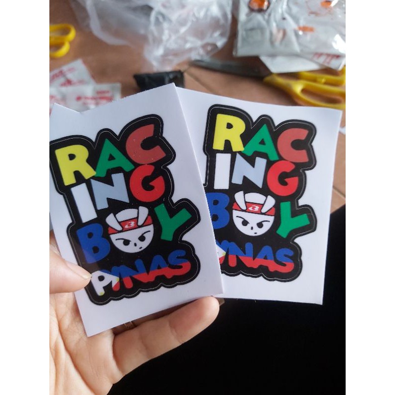 Tem Decal Racing Boy Dán Xe, Nón 