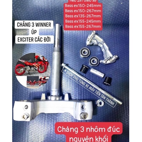 Chảng 3 Cảng ba LCM sắt v1 dùng ex150 đi phuộc winner v1 winner x