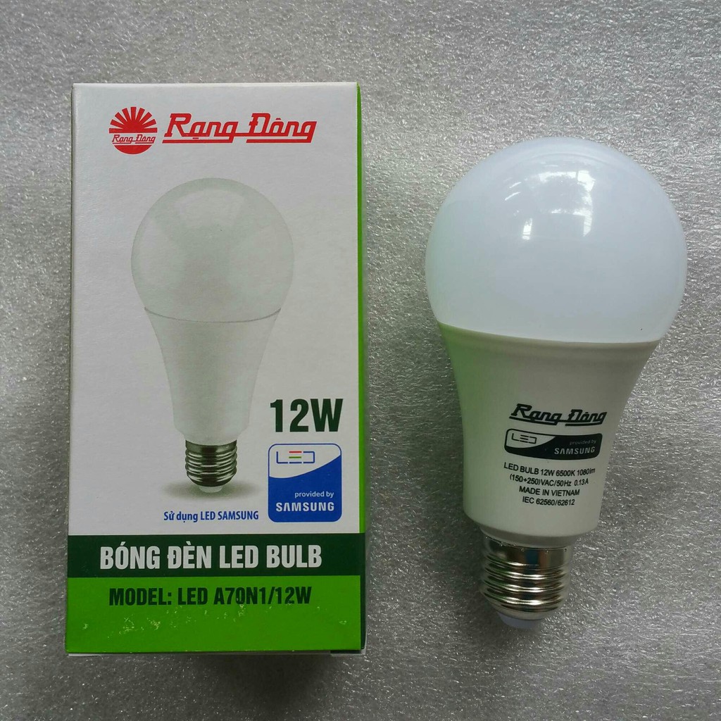 [GIAO NHANH 2H]Bóng đèn LED Rạng Đông 3W - 5W - 7W - 9W - 12W, ChipLED SAMSUNG Bảo Hành 2 Năm