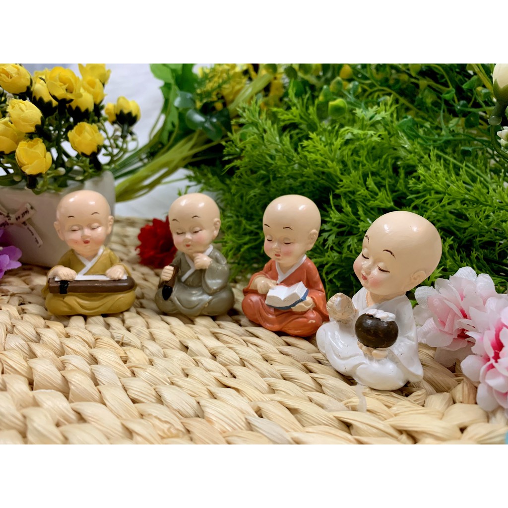 Bộ 4 tượng chú tiểu cầm kỳ thi họa ( Mẫu độc quyền ) | BigBuy360 - bigbuy360.vn