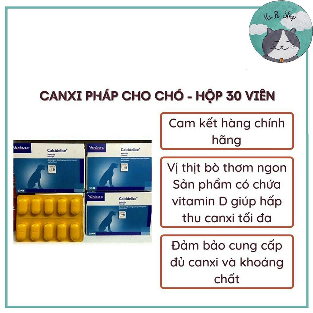 Canxi Pháp Cho Chó Mèo VIRBAC CALCI DELICE Vị Thịt Bò Dành Cho Thú Cưng
