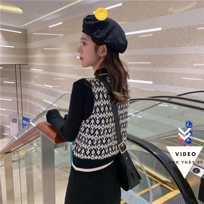 Áo Gile Len Nữ Mỏng Hoạ Tiết Thổ Cẩm Tep Venus