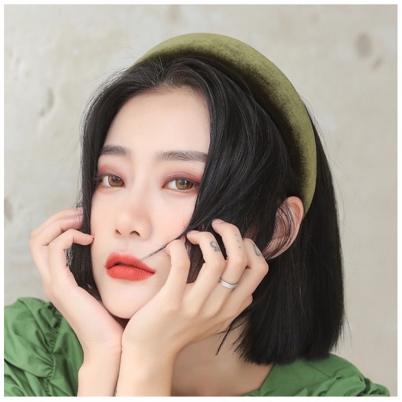 Mấn nhung cài tóc nhung phong cách âu mỹ Mấn tóc - Khăn turban