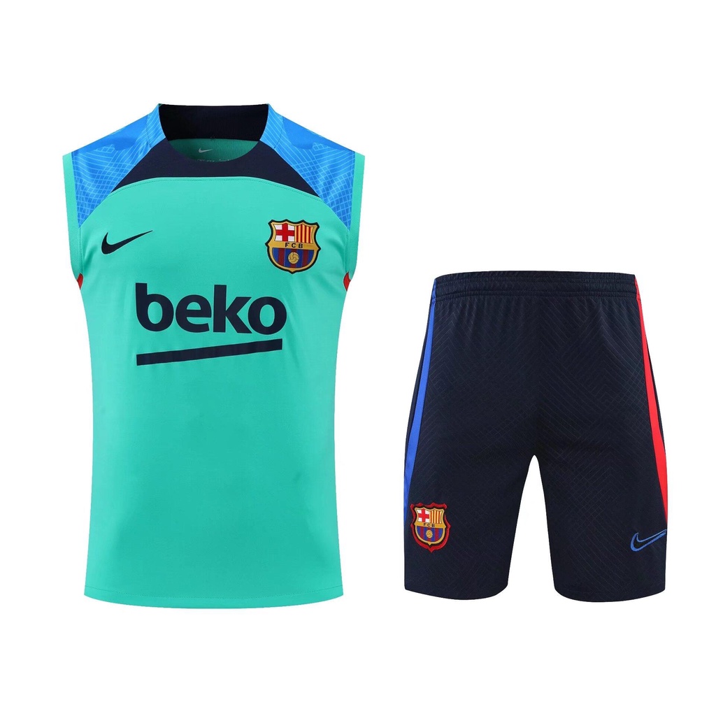 Set Quần Áo Thể Thao Bóng Đá Đội Tuyển Barcelona s-2xl * 22-23