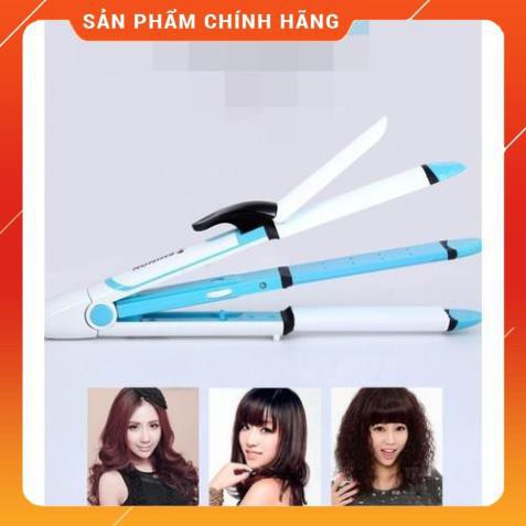 Máy UỐN, DUỖI, BẤM, DẬP XÙ 4in1 Shinon SH-8005