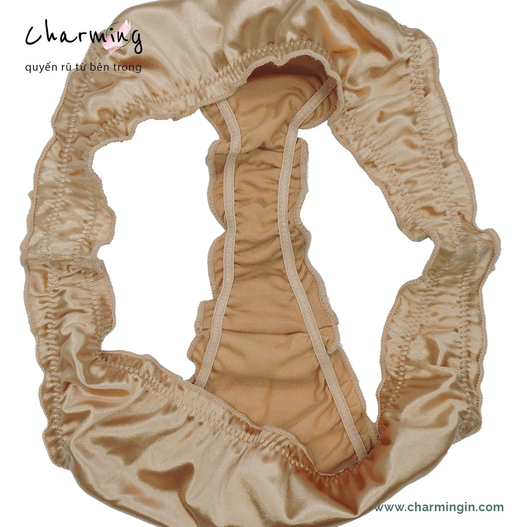 Quần lót T-back  satin cao cấp siêu mềm mịn siêu co giãn size Âu Mỹ - QLTB0027