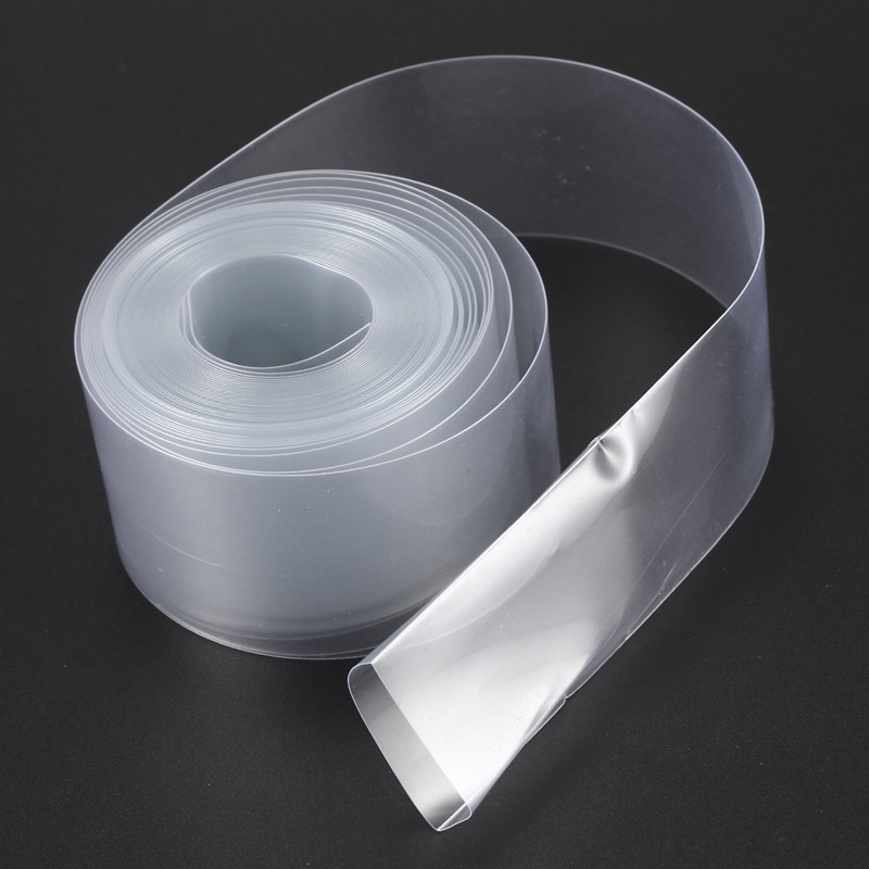 5M 29.5MM Φ18.5MM PVC Heat Shrink Tubing Wrap For Li-ion 18650 18500 Battery Transparent