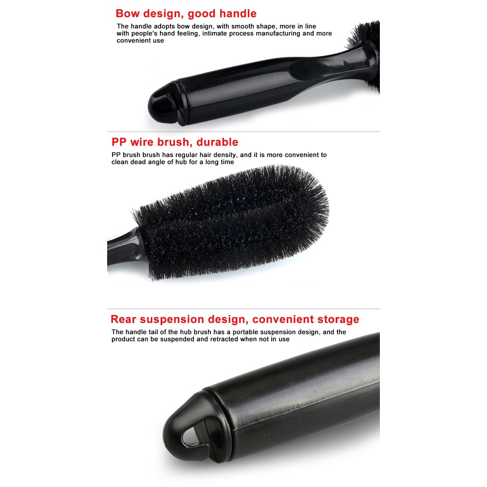 Bàn Chải Cán Dài Vệ Sinh Xe Hơi / Xe Máy Tiện Dụng